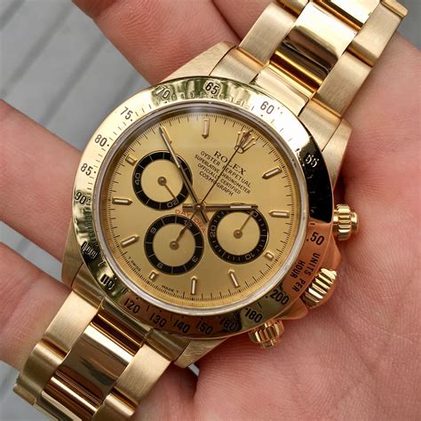 rolex gold chronograph watch|Rolex daytona chronograph.